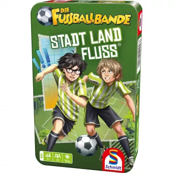SCHMIDT SPIELE DIE FUSSBALLBANDE: Stadt, Land, Fluss – futbola tematika vārdu spēles bloks