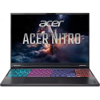 Acer Nitro 16 AN16-A91-R9ZL 16 inch QHD+ 240Hz spēļu klēpjdators - AMD Ryzen 9 9955HX3D, 32GB DDR5, 1TB SSD, NVIDIA GeForce RTX 5070 Ti 12GB, Windows 11 Home, Obsidian Black