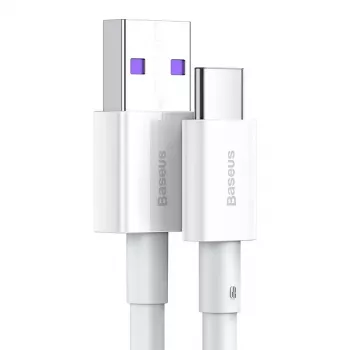 Baseus Superior Series USB-A uz USB-C kabelis, 66W ātrā uzlāde, 2m, balts