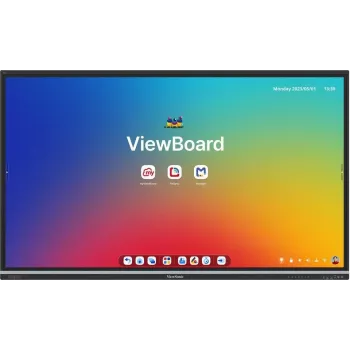 ViewSonic ViewBoard IFP8651-3C 86 collu 4K UHD interaktīvais displejs ar Android 14, 8GB RAM, 128GB atmiņu, 40 punktu pieskārienu, 9H stiklu, Wi-Fi 6