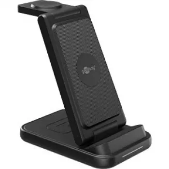 GOOBAY Wireless 3-in-1 lādētājs, 15 W (melns)