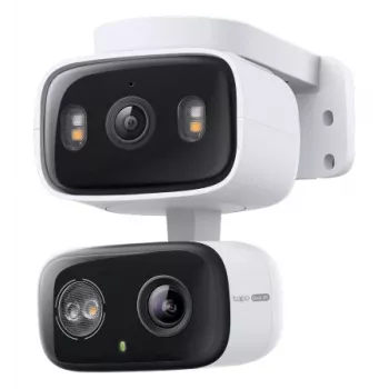TP-Link Tapo C246D 2K QHD Pan/Tilt drošības kamera ar Starlight krāsu nakts redzamību, Personas/Mājdzīvnieka/Transportlīdzekļa noteikšanu, Divvirzienu audio, microSD līdz 512GB, Darbojas ar Alexa un Google Assistant