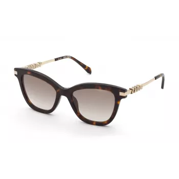 ZADIG & VOLTAIRE SZV451 Havana Acetate saulesbrilles sievietēm ar gradienta brūnām lēcām, 52/19/140 mm