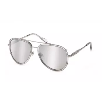 JUST CAVALLI sieviešu saulesbrilles SJC029V5706A7 - acetāta rāmis, UV400 aizsardzība, 57 mm lēcas