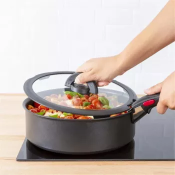TEFAL Ingenio 16 cm stikla vāks ar salokāmu rokturi L9846153