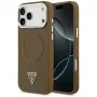 Guess Triangle Logo Macīgs vāciņš iPhone 17 Pro (Brūns)