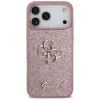 GUESS Fixed Glitter Big 4G maciņš iPhone 18 Pro Max / 17 Pro Max - Rozā