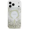 Guess Resin Bottom Glitter MagSafe Maciņš iPhone 18 Pro Max / 17 Pro Max, Zelts