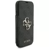 Guess Book 4G metāla logo maciņš iPhone 18 Pro / 17 Pro - melns