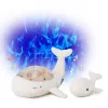 Cloud B Tranquil Whale miega palīglīdzekļu komplekts ar projektoru un grabulīti - balts