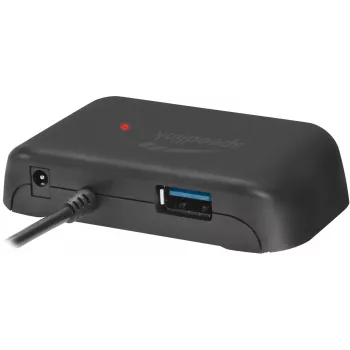 Speedlink Snappy Evo USB-C uz 4 portu USB 3.0 centrmezgls (SL-140202-BK)