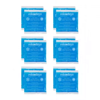Relaxdays Square Cooling Pads Blue 14 x 13 cm, 12-Pack
