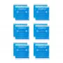 Relaxdays Square Cooling Pads Blue 14 x 13 cm, 12-Pack