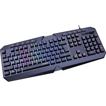 Speedlink Ludicium RGB Rainbow tastatūra, ASV izkārtojums (SL-670004-BK-US)