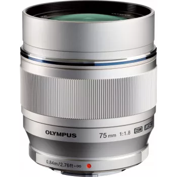 OM System M.Zuiko Digital ED 75mm f/1.8 objektīvs, sudraba (V311040SW000)