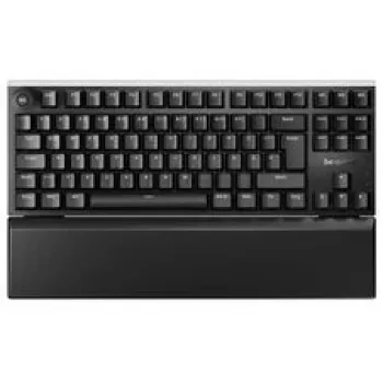 be quiet! Light Mount TKL Silent Tactile mehāniskā spēļu tastatūra, RGB fona apgaismojums, tenkeyless, vadu, melna