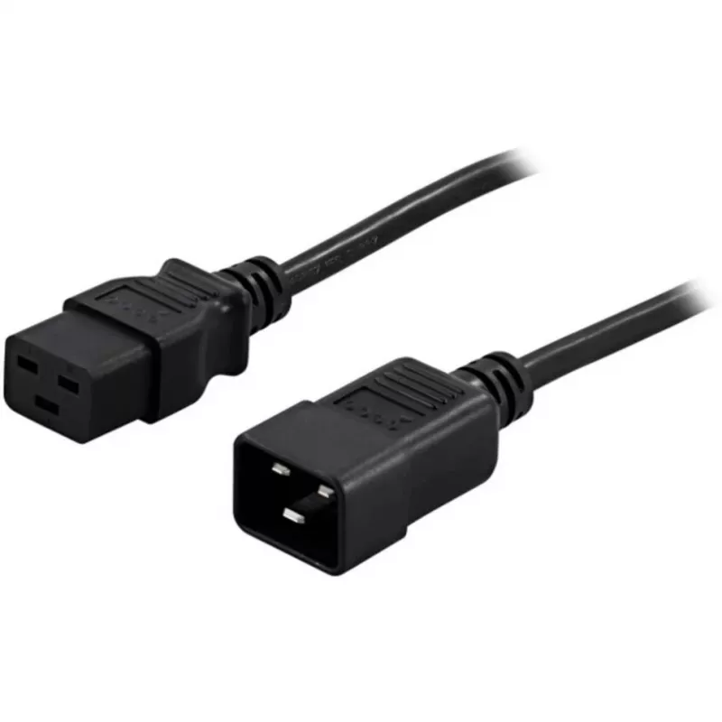 BlueWalker PowerWalker strāvas kabelis IEC 60320 C19 uz C20 1,8 m melns