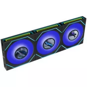 Lian Li UNI FAN SL-INF 120 FLEX LCD Wireless ARGB 3 komplekts melns ar kontrolieri
