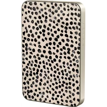 Burga magnētiskais 5000 mAh ārējais akumulators Almond Latte zelta