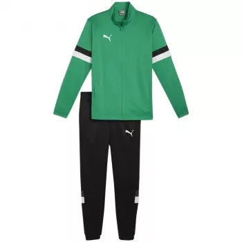 PUMA vīriešu Team Rise pilna rāvējslēdzēja treniņtērps Forest Night/Puma Black, L izmērs