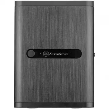 SilverStone Technology SST-CS240 Melns Mini-ITX NAS korpuss ar 4 karstās maiņas nodalījumiem