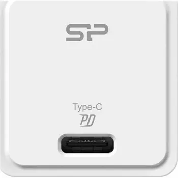 Silicon Power QM12 20W USB-C PD ātrais lādētājs, balts (SP20WASYQM121PCW)