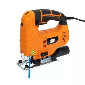 OKKO M1Q-DD20-80 800W finierzāģis ar mainīgu ātrumu, svārsta kustību, bezinstrumentu zāģripas maiņu, slīpo griešanu 0-45°, putekļu nosūkšanu