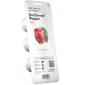 Click & Grow SGR63X3 Smart Garden 3 augu kapsulu komplekts (3 kapsulas, bioloģiski noārdāmas, iepriekš apsētas, Smart Soil)