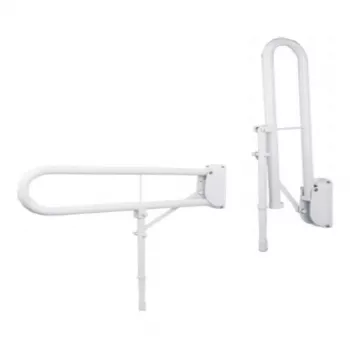 Salokāms atbalsta rokturis HD-05, 76 cm, balts, 136 kg