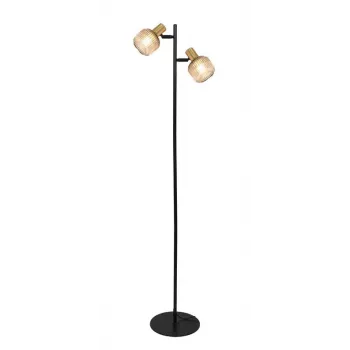 Grīdas lampa Shadow 2xE14 melna/zeltaina