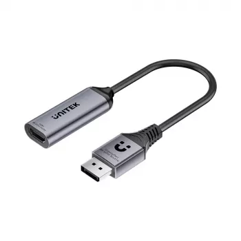 UNITEK DisplayPort uz HDMI 2.1 adapteris 8K@60Hz HDR 48Gbps 15cm