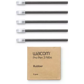 WACOM Pro Pen 3 gumijas uzgaļi 5 gab. (ACK253010Z) – rezerves uzgaļi dabiskai papīra sajūtai
