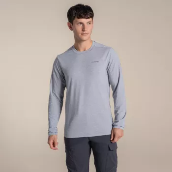 Craghoppers NosiLife Abel garo piedurkņu T-krekls - Soft Grey Marl, M izmērs