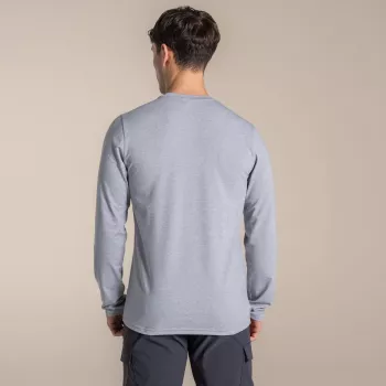 Craghoppers NosiLife Abel garo piedurkņu T-krekls - Soft Grey Marl, M izmērs