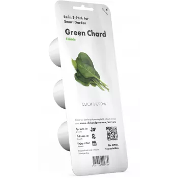 Click & Grow Smart Garden papildinājums Green Chard, 3 augu kapsulas (SGR64X3)