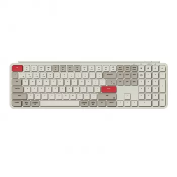 Keychron B6 Pro Ultra-Slim 100% bezvadu mehāniskā tastatūra – Retro Red