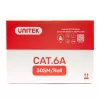 UNITEK C18121BL Cat. 6A S/FTP LSZH instalācijas tīkla kabelis, 305 m, zilā krāsā
