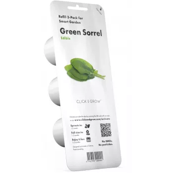 Click & Grow skābeņu augu kapsulas Smart Garden dārzam, 3 gab. (SGR55X3)