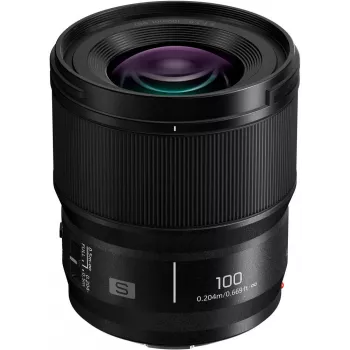 Panasonic Lumix S 100mm F2.8 Macro objektīvs, melns (S-E100E)