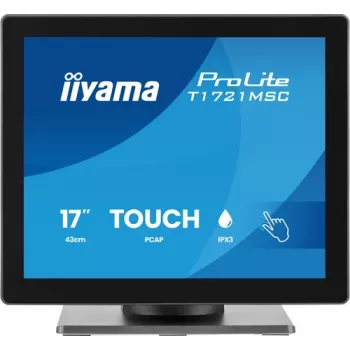 IIYAMA ProLite T1721MSC-B3 17 collu SXGA 5:4 10 punktu skārienekrāns ar HDMI, VGA, USB centrmezglu un skaļruņiem