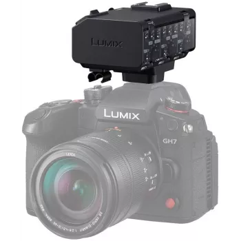 Panasonic DMW-XLR2E XLR mikrofona adapteris ar 2 kanālu 24-bit 96 kHz audio