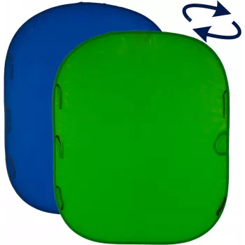 Manfrotto Chromakey fons 1.8 x 2.1 m, zils/zaļš (LL LC5987)