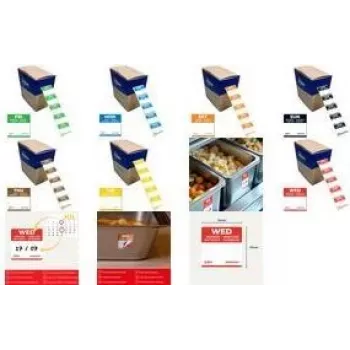 Avery Day Labels FRI, 25 x 25 mm, zaļa, noņemama, noapaļoti stūri, 1000 etiķešu rullī