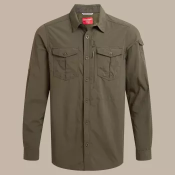 Craghoppers NosiLife Adventure LS krekls III - Woodland Green (M)