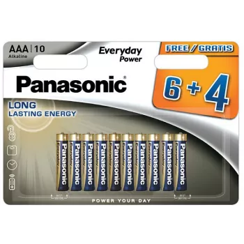 Panasonic Everyday Power AAA sārma baterijas LR03 10 gab. blisterī (6+4 bonuss)