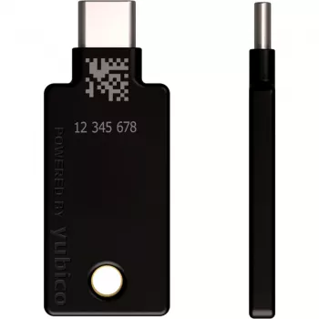 YubiKey 5C NFC drošības atslēga (melnā/zelta, 2 komplektā)