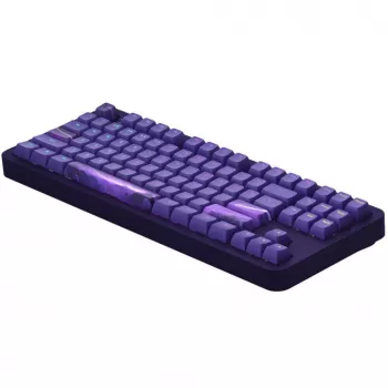 ALU87B Celestial 87 taustiņu gāzes stiprinājuma mehāniskā tastatūra ar G3MS Voidstone lineārajiem slēdžiem, trīs režīmu savienojamību, per-taustiņu RGB, PBT taustiņu kapiem, CNC alumīnija korpusu