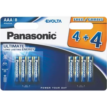 Panasonic Evolta baterija LR03EGE/8B (4+4 gab.) (LR03EGE/8BW 4+4F)