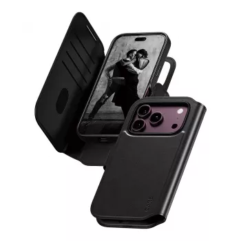 CARE™ by PanzerGlass® Tango 2-in-1 maciņš ar Maksājumu kartes turētāju, Melns, ar MagSafe, iPhone 18 Pro / 17 Pro