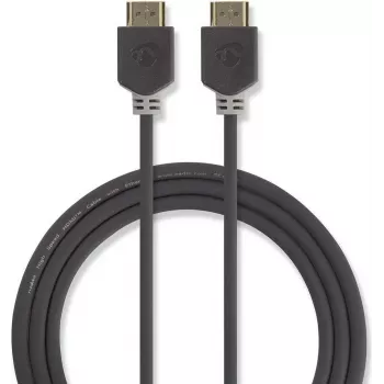 Nedis High Speed HDMI kabelis ar Ethernet 4K@60Hz 18 Gbps 7,5 m antracīta krāsā
